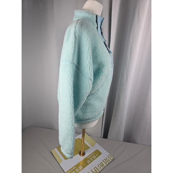 DSG Cozy Fleece‎ Full Zip Girls Large Sherpa Shoreside Blue - Picture 14 of 16